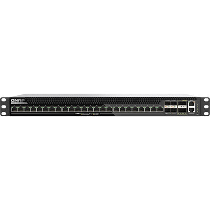 QNAP QSW-M7230P-2X4F24T Switch de Red Gestionado 30 Puertos 10G 25G 100G PoE++ Rackmount