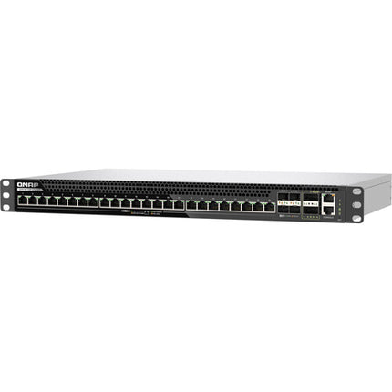 QNAP QSW-M7230P-2X4F24T Switch de Red Gestionado 30 Puertos 10G 25G 100G PoE++ Rackmount
