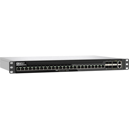 QNAP QSW-M7230P-2X4F24T Switch de Red Gestionado 30 Puertos 10G 25G 100G PoE++ Rackmount
