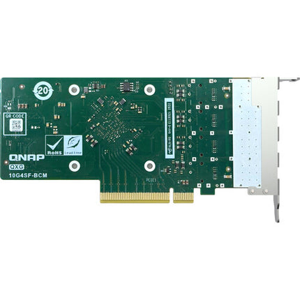 QNAP QXG-10G4SF-BCM Adaptador de Red PCIe 4.0 4 Puertos 10G SFP+ 40 Gb/s
