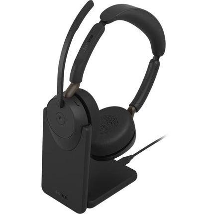 Jabra Evolve3 65 Auriculares Inalámbricos On-Ear Bluetooth USB-C con Base