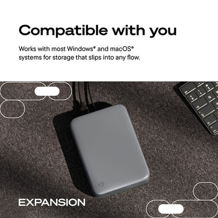 Seagate 8TB Disco Duro Externo de Escritorio Micro-USB 3.2 Gen 1