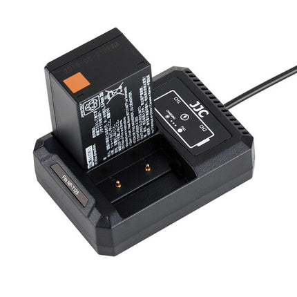 JJC DCH-NPT125 Cargador Dual para Baterías NP-T125 con USB y Protección