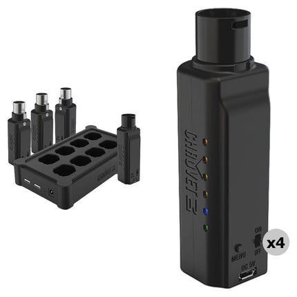 CHAUVET DJ D-Fi XLR Pack Kit inalámbrico con alcance 50 m y cargador múltiple