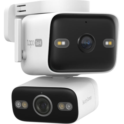 TP-Link Tapo C575D Cámara de Seguridad Exterior Dual UHD 4K con Visión Nocturna y Focos