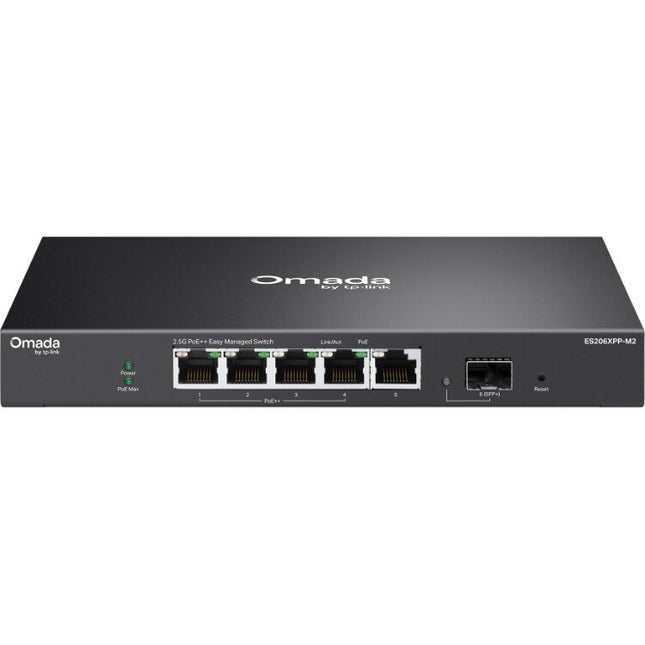 TP-Link Omada ES206XPP-M2 Switch de Red Gestionado 5 Puertos 2.5G PoE++ 120W