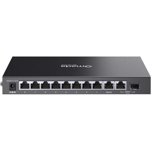 TP-Link Omada ES210GP Switch de Red Gestionado 10 Puertos Gigabit PoE+ 63W 20Gb/s