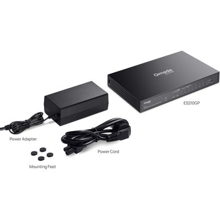 TP-Link Omada ES210GP Switch de Red Gestionado 10 Puertos Gigabit PoE+ 63W 20Gb/s