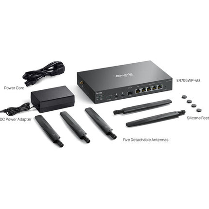 TP-Link Omada ER706WP-4G Gateway Wi-Fi 6 AX3000 4G LTE Dual-Band