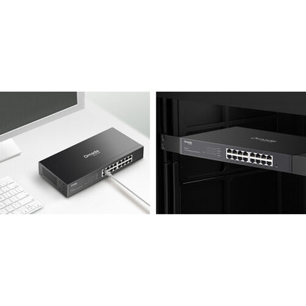 TP-Link Omada ES216G Switch de Red Gestionado 16 Puertos Gigabit Rackmount