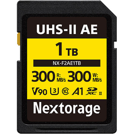 Nextorage 1TB NX-F2AE Tarjeta de Memoria SDXC UHS-II 300MB/s V60 U3 Class 10