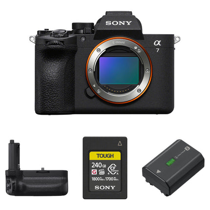 Sony a7 V Cámara sin Espejo 33MP Kit Rendimiento Batería Extra 240GB