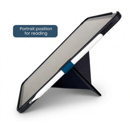 Strapsicle Funda Transparente para iPad 11" con Correa Negra y Soporte para Stylus
