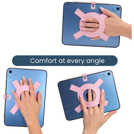 Strapsicle Funda Transparente para iPad 11" Rosa con Correa y Soporte para Stylus