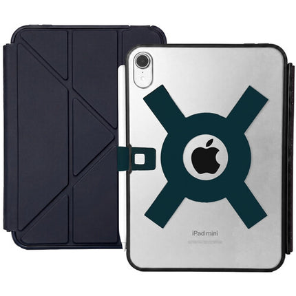 Strapsicle Funda Transparente para iPad Mini con Correa Negra y Soporte para Stylus