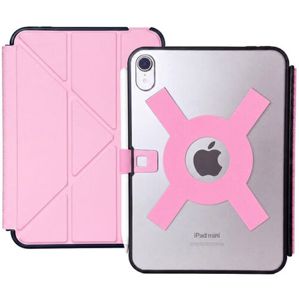 Strapsicle Funda Transparente para iPad Mini Rosa con Correa y Soporte para Stylus