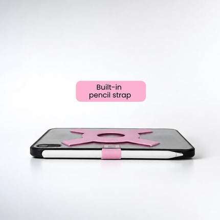 Strapsicle Funda Transparente para iPad Mini Rosa con Correa y Soporte para Stylus