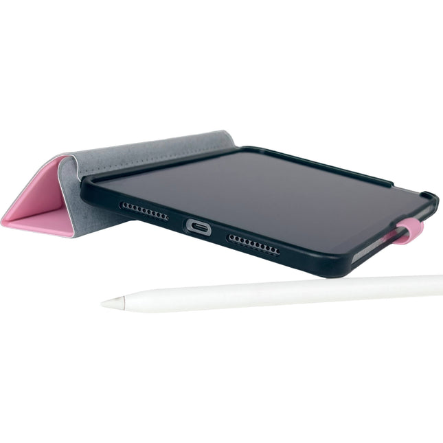 Strapsicle Funda Transparente para iPad Mini Rosa con Correa y Soporte para Stylus