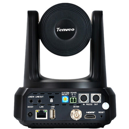 Tenveo All-in-One Kit 2 Cámaras PTZ UHD 4K 20x Zoom Controlador KB500 PoE+ Switch 8 Puertos