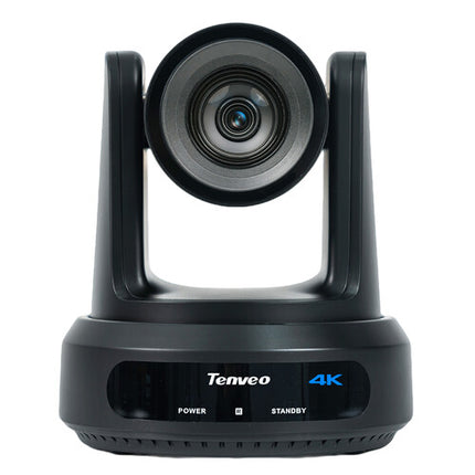 Tenveo All-in-One Kit 2 Cámaras PTZ UHD 4K 20x Zoom Controlador KB500 PoE+ Switch 8 Puertos