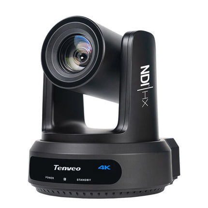 Tenveo All-in-One Kit 2 Cámaras PTZ UHD 4K 20x Zoom Controlador KB500 PoE+ Switch 8 Puertos