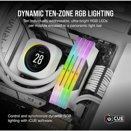 CORSAIR 16GB VENGEANCE RGB DDR5 6000 MT/s Módulo de Memoria UDIMM Blanco