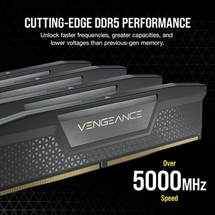 CORSAIR 128GB VENGEANCE DDR5 6000 MT/s Memoria UDIMM 2x64GB