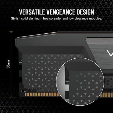 CORSAIR 128GB VENGEANCE DDR5 6000 MT/s Memoria UDIMM 2x64GB