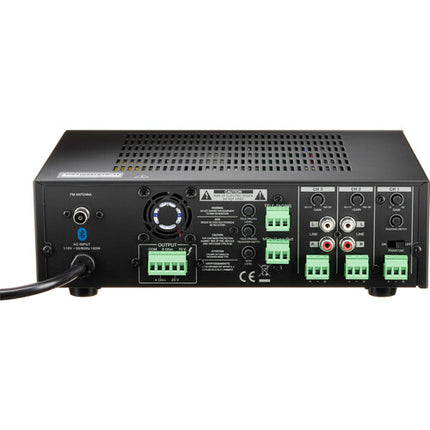 Quest Commercial M120bt Amplificador Mezclador Compacto 120W Bluetooth 3 Canales
