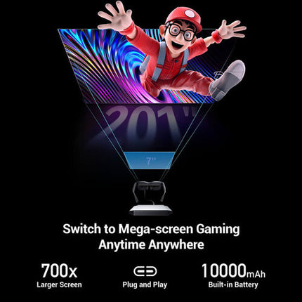 RayNeo JoyDock Adaptador Gaming para Gafas AR Air Batería 10000mAh 120Hz con Montura Nintendo Switch