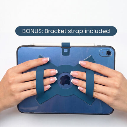 Strapsicle Funda Transparente para iPad 11" con Correa y Soporte para Stylus Aqua