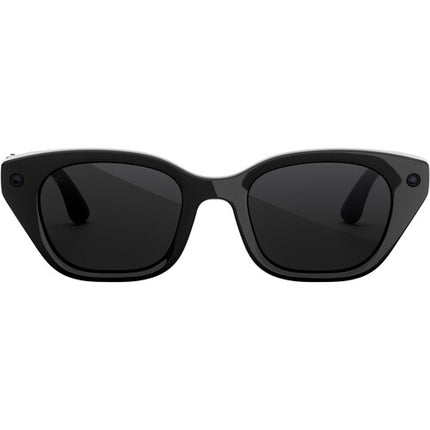 Meta Capri Gafas estándar negro lentes transición gris con estuche plegable