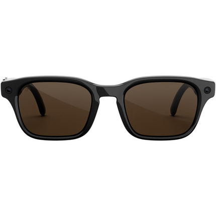 Meta Adventurer Gafas Grandes Marco Negro Lente Marrón 32GB 12MP Cámara Estuche Plegable