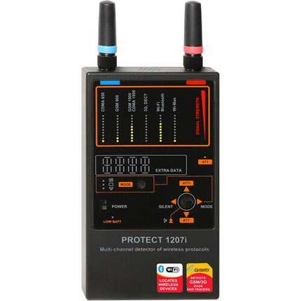 KJB Security Products Kit de Detección y Contra Vigilancia con Detector RF y Buscador de Cámaras