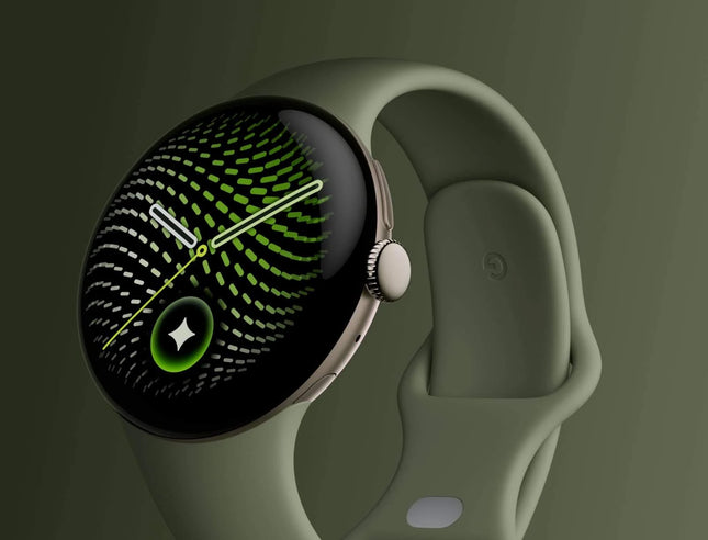 Google Pixel Watch 5 Reloj Inteligente 41mm LTE Caja Aluminio Satin Pyrite Banda Olive