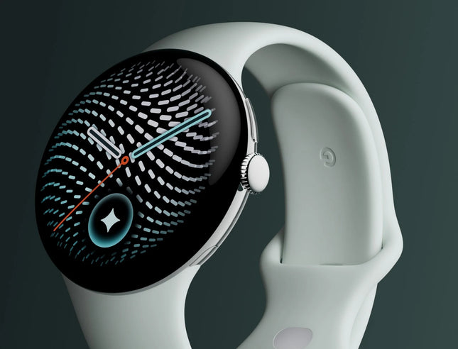 Google Pixel Watch 5 45mm WiFi Caja Plata Aluminio Banda Activa Fog