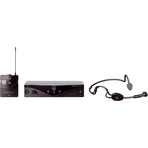 AKG Perception Wireless Sports Set Mic Cardioide Lavalier 8 Frecuencias 530-560 MHz
