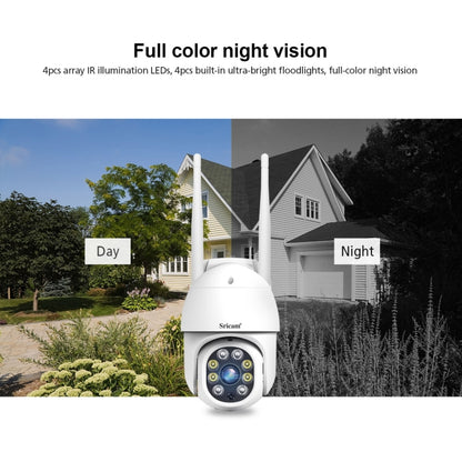 Sricam SP028 Cámara PTZ Exterior 1080P Visión Nocturna