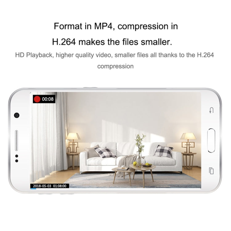 CAMSOY C9 Cámara Vigilancia Portátil WiFi 70Grados Nocturna