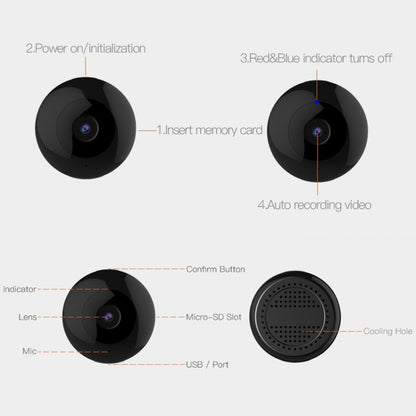 Camsoy C2 Monitor Cámara WiFi HD Visión Nocturna Remota Hogar