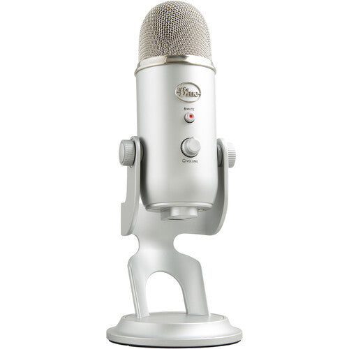 Blue Yeti Micrófono USB Condensador Kit con Auriculares 16-Bit 48 kHz 4 Patrones Polares