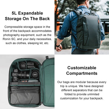 PGYTECH P-CB-020 Mochila Exterior Impermeable Para Cámaras Y Equipos
