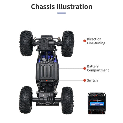 JJR/C Q112 Coche RC 4WD Crawler Con Control Remoto 40m