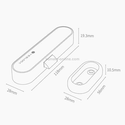Xiaomi Youpin YEELOCK Cerradura Inteligente para Cajones Bluetooth 10m Blanco