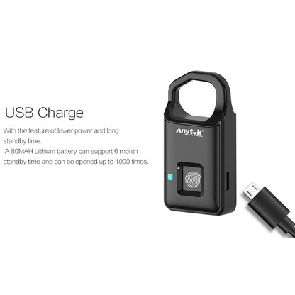 Anytek P4 Candado Huella Digital Uso Diario Micro USB