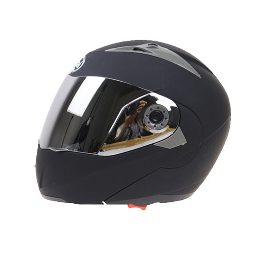 JIEKAI 105 Casco Integral Doble Lente M Negro Mate Plata