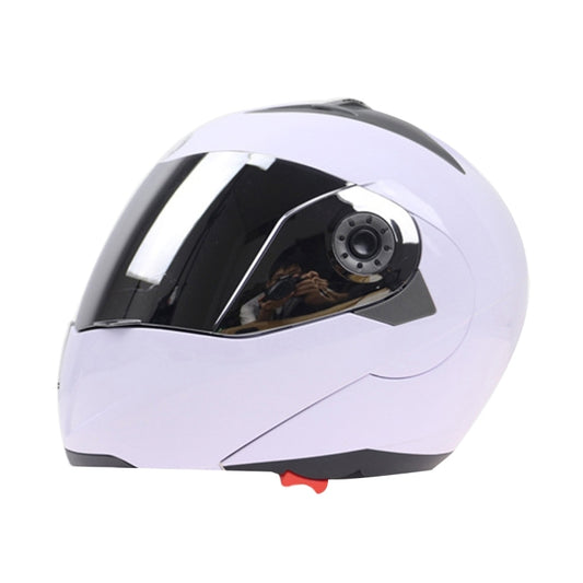 JIEKAI 105 Casco Integral Doble Lente XL Blanco Plateado