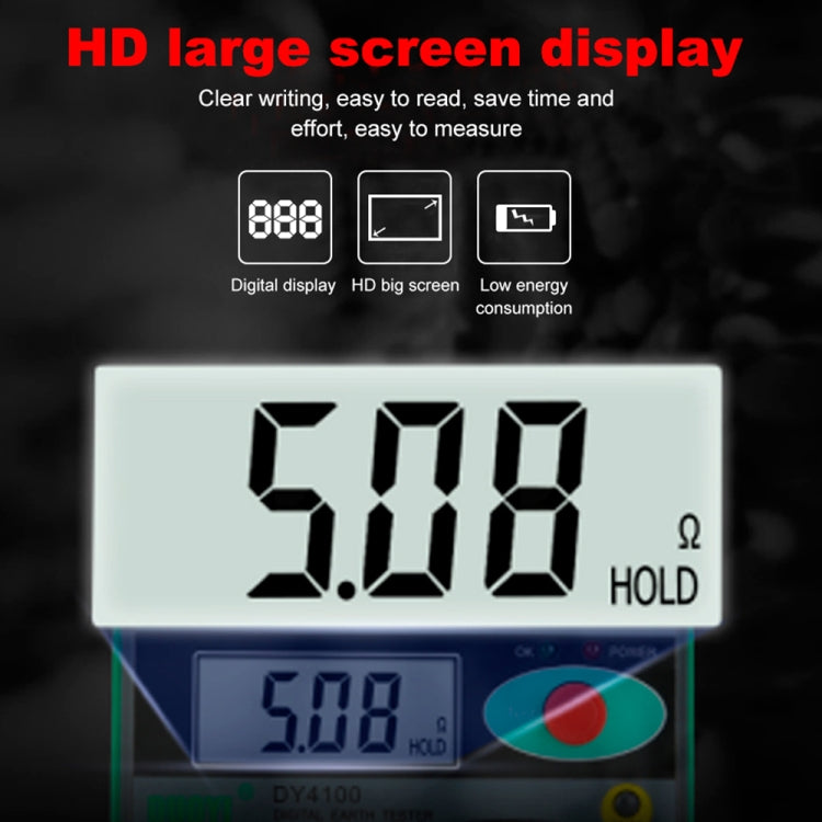 DUOYI DY4100 Probador Resistencia Tierra Digital Precisión