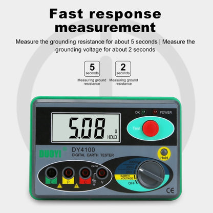 DUOYI DY4100 Probador Resistencia Tierra Digital Precisión