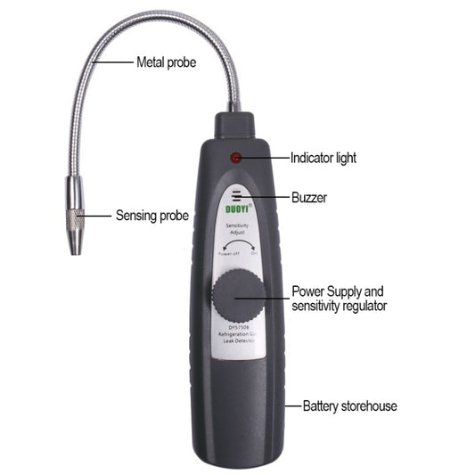 DUOYI DY5750B Detector Fugas Auto Sensibilidad Ajustable